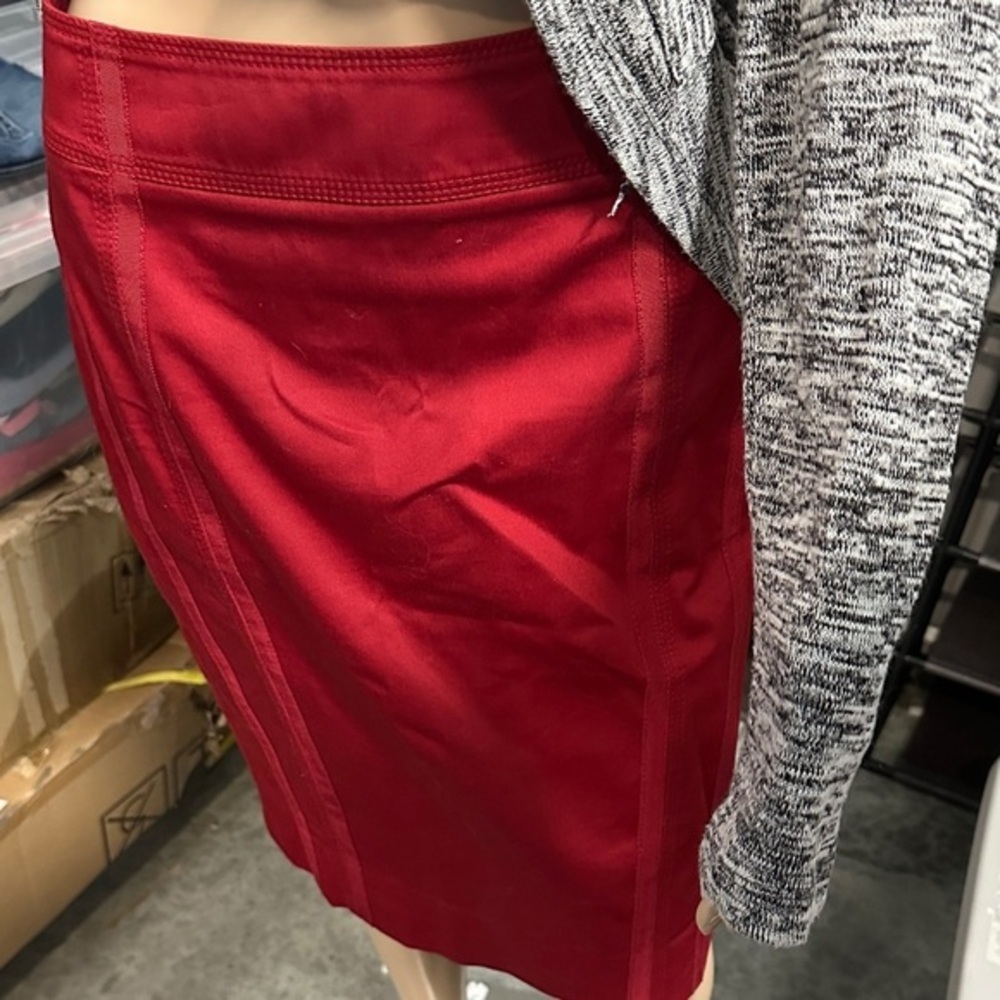 White House Black Market Red Pencil Skirt size 0